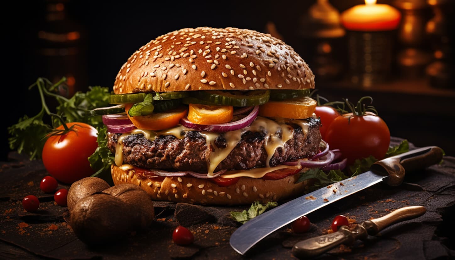 Delicious food background